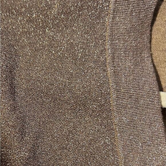 J. Crew Gold Shimmer Lurex® wrap sweater-jumpsuit Size Medium MSRP 198.00 - Picture 12 of 12